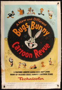 7h0012 BUGS BUNNY'S CARTOON REVUE linen 1sh 1953 he's new & different, plus Daffy & Porky, rare!