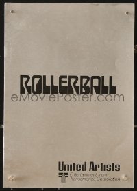 7h0520 ROLLERBALL Danish program 1975 James Caan, Norman Jewison sci-fi, cool different images!