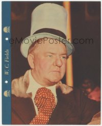 7h0327 W.C. FIELDS Dixie ice cream premium 1935 great close portrait with info on the back!