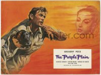 7h0536 PURPLE PLAIN English LC 1955 Eric W. Pulford art of Gregory Peck, written by Eric Ambler!