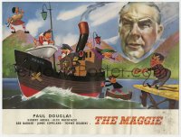 7h0816 MAGGIE English trade ad 1955 great art of American Paul Douglas in Ealing Studios production!