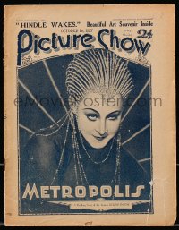 7h0391 METROPOLIS English Picture Show magazine supplement October 1, 1927 first of three issues!