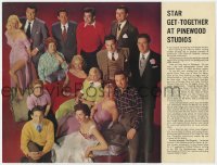 7h0822 PINEWOOD STUDIOS English trade ad 1955 their top actors & actresses including Diana Dors!