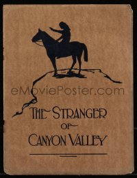 7h1315 STRANGER IN CANYON VALLEY English pressbook 1921 western female Robin Hood, ultra rare!