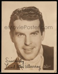 7h0420 FRED MACMURRAY deluxe 6x7 fan photo 1930s head & shoulders portrait of the leading man!