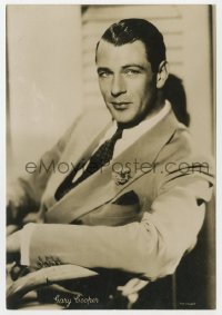 7h0421 GARY COOPER English 6x8 fan photo 1930s Paramount portrait of the handsome leading man!