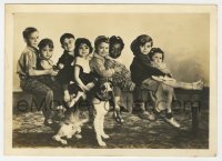 7h0424 OUR GANG deluxe 5x7 fan photo 1930s Spanky, Alfalfa, Farina, Darla, Pete the Pup & others!
