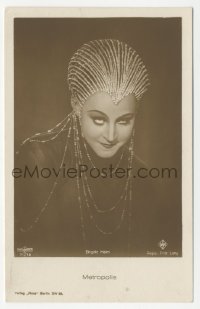 7h0623 METROPOLIS 71/12 German Ross postcard 1927 Brigitte Helm close up, Fritz Lang's masterpiece!