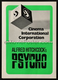 7h1075 PSYCHO German promo brochure R1970s Alfred Hitchcock, Anthony Perkins, Vera Miles, different!