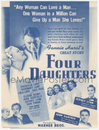 7h0912 FOUR DAUGHTERS herald 1938 Claude Rains, Priscilla Lane, Rosemary Lane & Lola Lane!