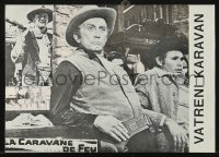 7h0932 WAR WAGON Yugoslavian herald 1967 different images of cowboys John Wayne & Kirk Douglas!