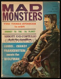 7h0389 MAD MONSTERS magazine 1963 Frankenstein Meets the Wolfman, Three Stooges in Orbit & more!