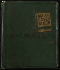 7h0040 BEACHCRAFT MATCH COVER ALBUM 10x11 loose leaf binder 1950s store all your matchbooks inside!