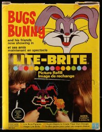 7h0048 BUGS BUNNY Lite-Brite page refill 1978 create your own colorful image of him!