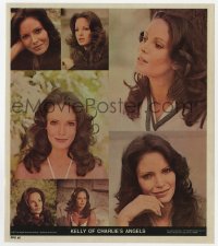 7h0275 CHARLIE'S ANGELS 9x10 sticker 1977 color photo montage of sexy Jaclyn Smith as Kelly!