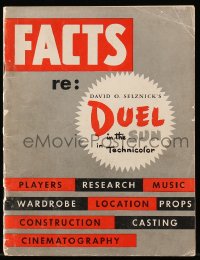 7h0205 DUEL IN THE SUN fact guide 1947 players, research, music, wardrobe, props, casting & more!