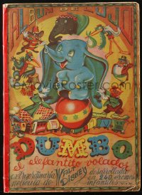 7h0206 DUMBO Spanish/Portugese scrapbook 1944 Walt Disney circus elephant, 240 great color images!