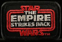7h0949 EMPIRE STRIKES BACK 2x3 promo patch 1980s George Lucas classic, given to fan club members!