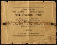 7h0247 FIGHTING 69th LC bag 1940 James Cagney, Pat O'Brien, George Brent, World War I