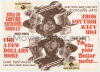 7h0513 FOR A FEW DOLLARS MORE 9x12 Swiss counter display R1970s Sergio Leone, Clint Eastwood, cool!