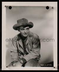 7h0082 FROM HELL TO TEXAS 4x5 test photo 1958 seated portrait of young cowboy Dennis Hopper!