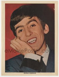 7h0084 GEORGE HARRISON color 8x11 commercial photo 1960s great smiling portrait of the Beatles star!