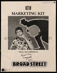 7h0089 GIVE MY REGARDS TO BROAD STREET marketing kit 1984 Paul McCartney, filled with images & info!