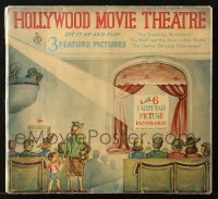 7h0952 HOLLYWOOD MOVIE THEATRE 12x13 activity kit 1944 assemble it yourself & put on shows!