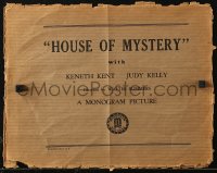 7h0248 HOUSE OF MYSTERY LC bag 1941 English jewel thieves try to pin murder on spiritualist!