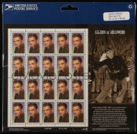 7h0269 JAMES CAGNEY Legends of Hollywood stamp sheet 1998 contains 20 unused postage stamps!