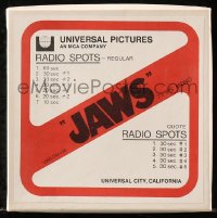 7h0103 JAWS regular and quote radio spots reel 1975 Spielberg commercials, not sold to public!