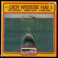 7h0262 JAWS part 2 German Super 8 film 1975 classic image of the man-eating shark attacking swimmer!