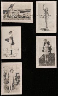 7h0161 SENNETT BATHING BEAUTIES group of 5 2x3 promo cards 1919 they appeared in person at theater!