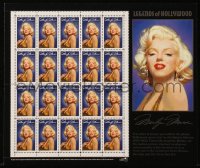 7h0270 MARILYN MONROE Legends of Hollywood stamp sheet 1995 contains 20 unused postage stamps!