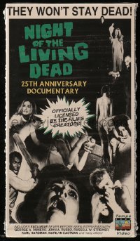 7h0137 NIGHT OF THE LIVING DEAD 25th anniversary VHS tape 1993 documentary on George Romero classic!