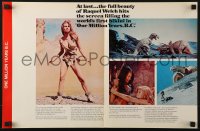7h0332 ONE MILLION YEARS B.C. exhibitor brochure 1967 sexiest prehistoric cave woman Raquel Welch!