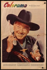 7h0145 PHILADELPHIA INQUIRER newspaper section February 21, 1954 Hopalong Cassidy, Terry Moore