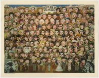 7h0153 REPUBLIC PICTURES 11x14 color print 1982 Harman montage art of all their top actors & actresses!