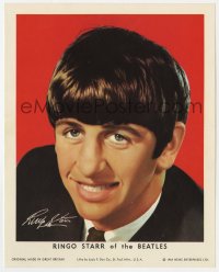 7h0229 RINGO STARR color 8x10 commercial photo 1964 great smiling portrait of the Beatles star!