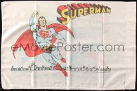 7h0172 SUPERMAN 18x28 pillow case 1978 great art of the DC Comics superhero flying over city!