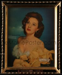 7h0173 SUSAN HAYWARD 8x10 frame 1940s great portrait advertising for Decorative Arts picture frames!