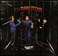 7h0180 THREE STOOGES 67x72 shower curtain 1990s great image of Moe, Larry & Curly!