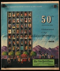 7h0184 UNIVERSAL CITY STUDIOS newspaper supplement March 14, 1965 50th anniversary New York Times!