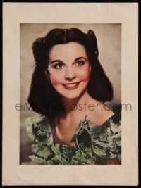 7h0090 GONE WITH THE WIND 7x9 color photo 1939 smiling portrait of Vivien Leigh as Scarlett O'Hara!