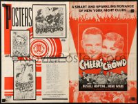 7h1206 CHEERS OF THE CROWD pressbook 1935 Irene Ware & Russell Hopton in a Broadway publicity hoax!