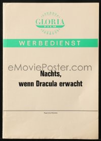 7h1208 COUNT DRACULA German pressbook 1970 directed by Jesus Franco, Christoper Lee as the vampire!