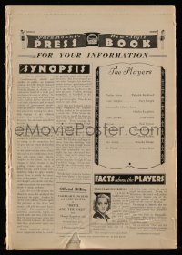 7h1216 DEVIL & THE DEEP pressbook 1932 Gary Cooper, Tallulah Bankhead, ultra rare!