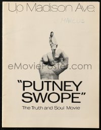 7h1286 PUTNEY SWOPE pressbook 1969 Robert Downey Sr., classic image of black girl as middle finger!