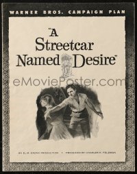 7h1316 STREETCAR NAMED DESIRE pressbook 1951 Marlon Brando, Vivien Leigh, Elia Kazan classic!