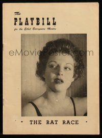 7h0706 RAT RACE playbill 1950 starring Betty Field on Broadway, written by Garson Kanin!